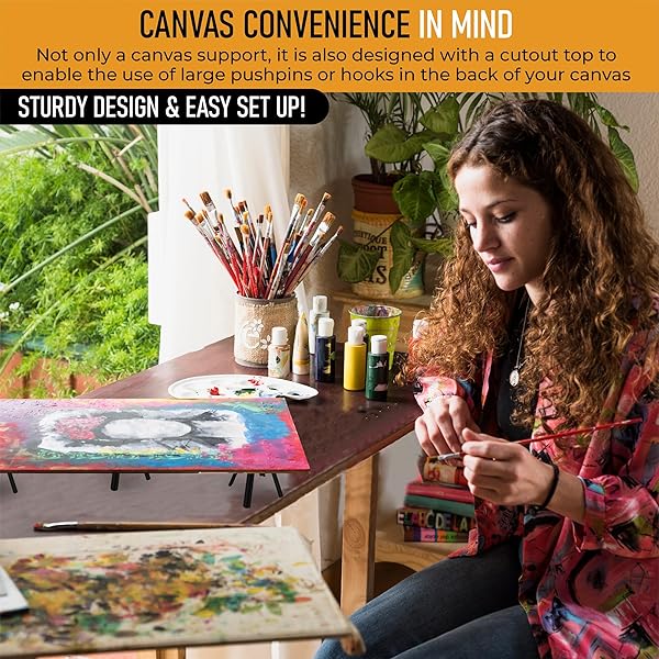 splash n color SplashNColor 4-Pack Canvas Stands for Paint Pouring | Elevate Your Art Projects with 2-Inch Risers - View 9 of 9