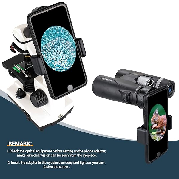 LAKWAR LAKWAR Telescope Phone Adapter: Universal Smartphone Mount for Binoculars, Monoculars, and More - View 7 of 8