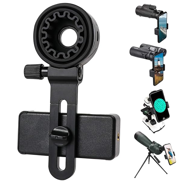 LAKWAR LAKWAR Telescope Phone Adapter: Universal Smartphone Mount for Binoculars, Monoculars, and More - View 2 of 8