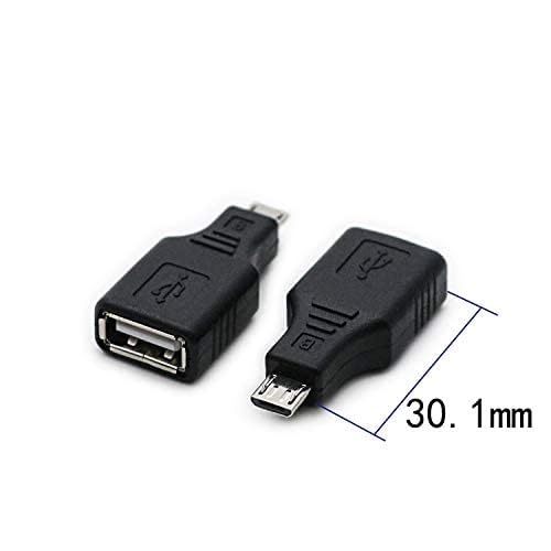 rgzhihuifz RGZHIUHFZ 2-Pack USB 2.0 Micro USB to Type A Female OTG Adapter - Fast Data Transfer Connector - View 8 of 9