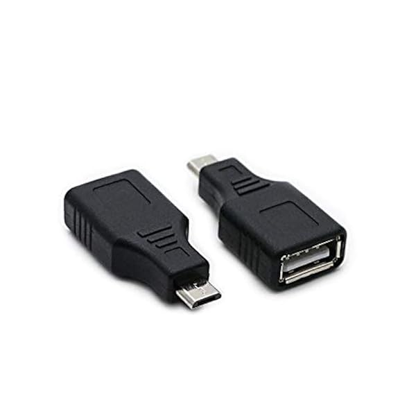 rgzhihuifz RGZHIUHFZ 2-Pack USB 2.0 Micro USB to Type A Female OTG Adapter - Fast Data Transfer Connector