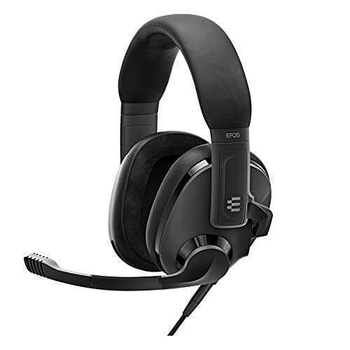 EPOS EPOS H3 Gaming Headset: Noise-Cancelling, Ergonomic, Plug & Play for PC, PS4, PS5, Xbox - Onyx Black