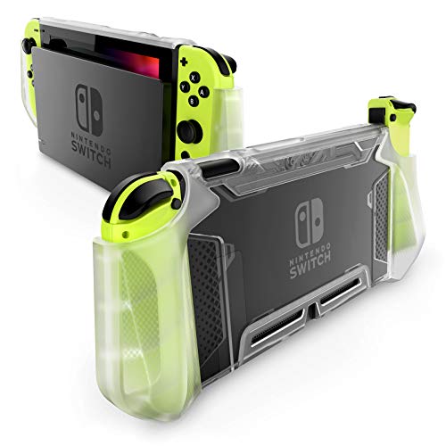 Mumba Shop Mumba Dockable Case for Nintendo Switch - Blade Series TPU Grip Cover with Ergonomic Comfort Design (Clear)