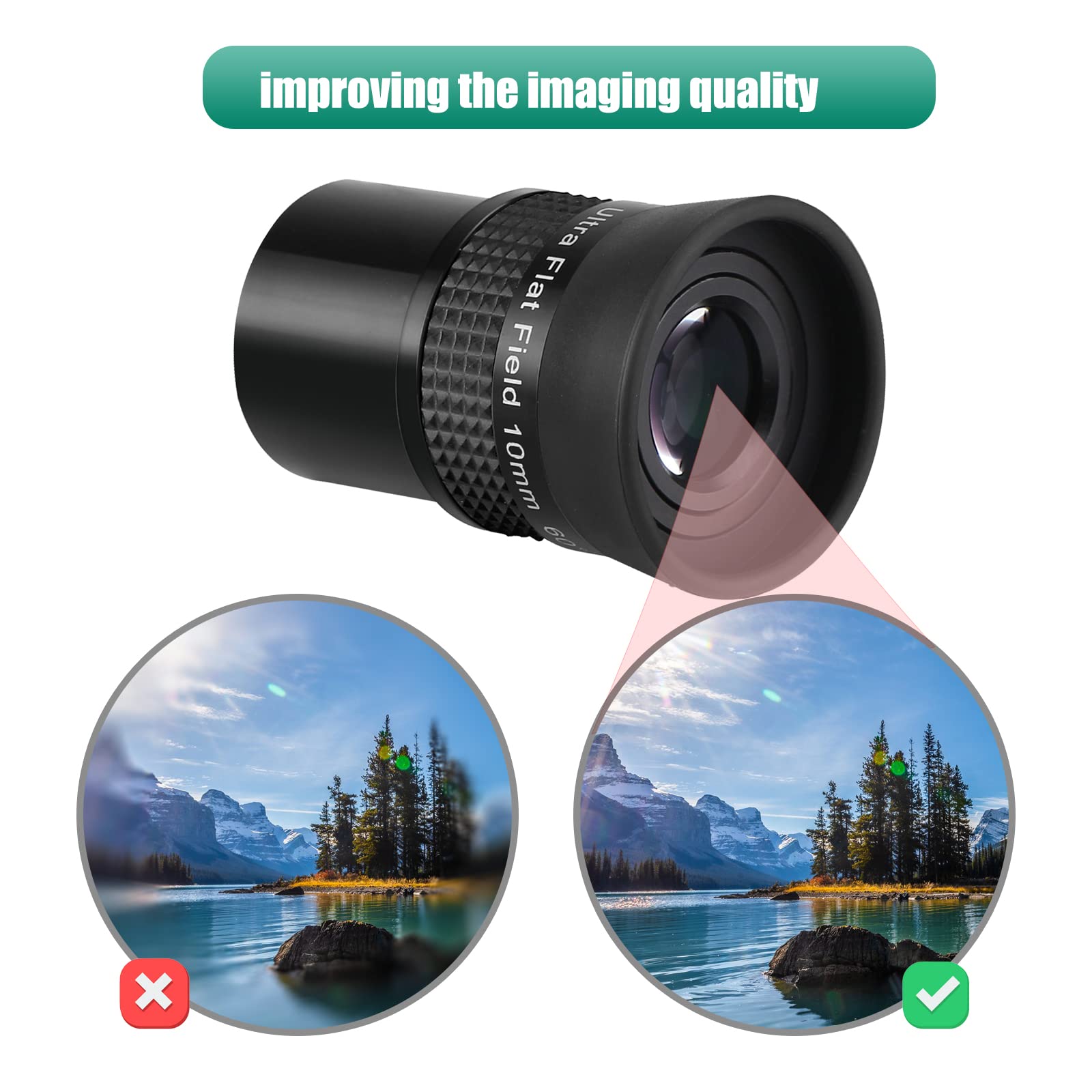 SVBONY SVBONY SV190 Ultra Flat Field 10mm Telescope Eyepiece Fully Multi Coated for Astronomy Planet Visuals 1.25 Inch Accessories - View 6 of 9