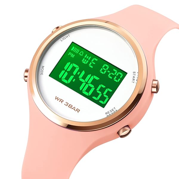 Gosasa GOSASA Outdoor Sport Watch Waterproof LED Digital Alarm Clock Pink for Active Lifestyle - View 5 of 7