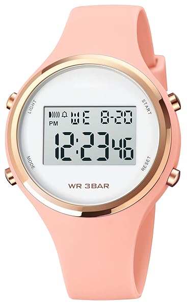 Gosasa GOSASA Outdoor Sport Watch Waterproof LED Digital Alarm Clock Pink for Active Lifestyle - View 2 of 7