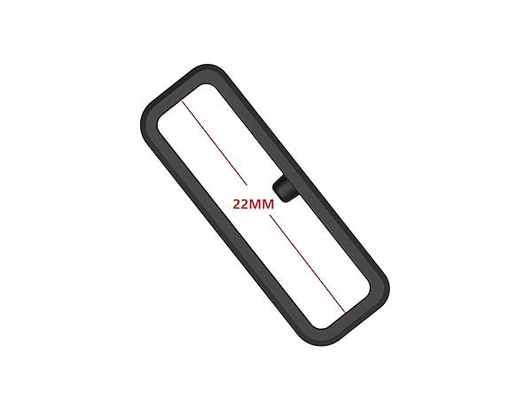 E ECSEM Replacement Fastener Rings for Apple Watch Bands 38mm 40mm 42mm 44mm Silicone Connector Keepers for iWatch Series SE 7 6 5 4 3 2 1 Black - View 3 of 7