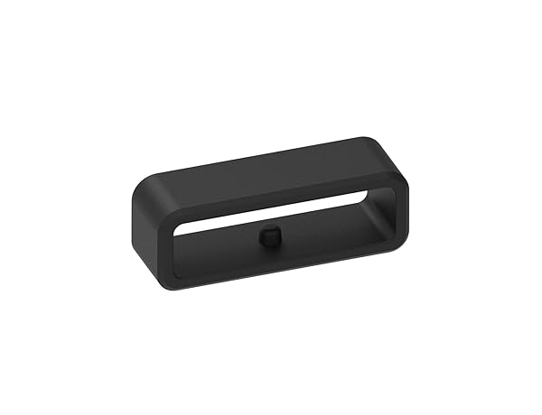 E ECSEM Replacement Fastener Rings for Apple Watch Bands 38mm 40mm 42mm 44mm Silicone Connector Keepers for iWatch Series SE 7 6 5 4 3 2 1 Black - View 5 of 7