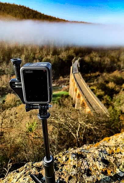 Dreampick Buy Dreampick Black Vertical Mount for GoPro Hero 4-9 & DJI Osmo Action - Compatible with iPhone - View 4 of 5
