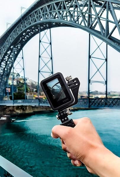 Dreampick Buy Dreampick Black Vertical Mount for GoPro Hero 4-9 & DJI Osmo Action - Compatible with iPhone - View 5 of 5