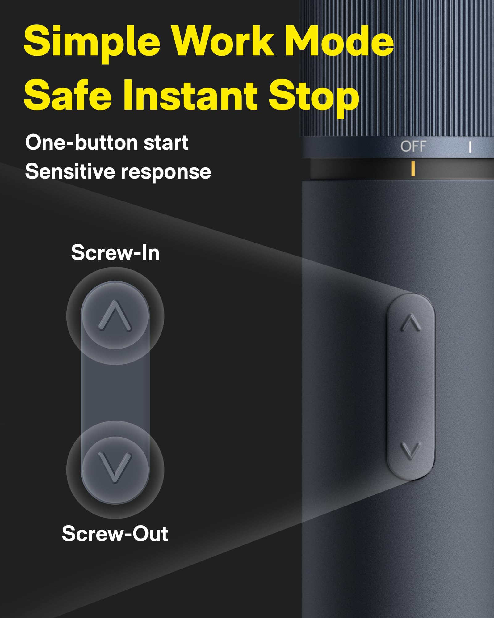 HOTO HOTO Electric Screwdriver Rechargeable, 3.6V Cordless Screwdriver Set USB-C, 3 Torque Settings, 1500mAh Battery, LED Light & 12 S2 Metal Bits for Furniture/Electrical Repairs - View 4 of 9