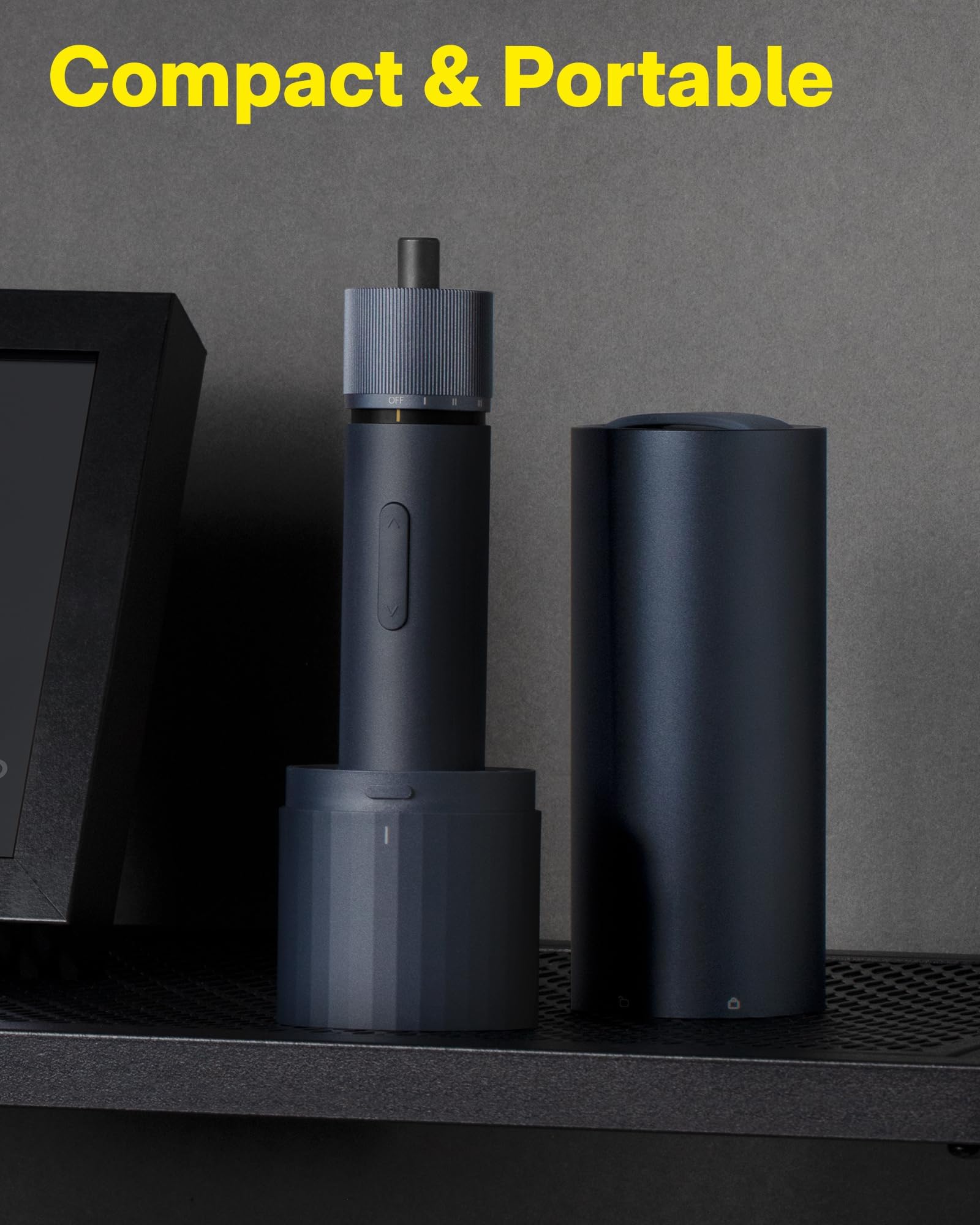 HOTO HOTO Electric Screwdriver Rechargeable, 3.6V Cordless Screwdriver Set USB-C, 3 Torque Settings, 1500mAh Battery, LED Light & 12 S2 Metal Bits for Furniture/Electrical Repairs - View 8 of 9