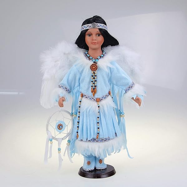 KINNEX COLLECTIONS SINCE 1997 KINNEX COLLECTIONS 16 Inch Collectible Native American Indian Porcelain Doll Sonia Since 1997 D16763