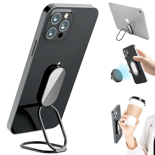 imeilee Phone Ring Holder Finger Kickstand 360 Degree Rotation Metal Grip for Magnetic Car Mount Compatible with Most Smartphones