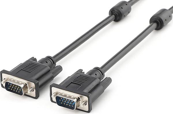 SAISN SAISN VGA to VGA Video Cable Male to Male 15 Pin Full HD 1080P Black Cord for TV Computer Projector 1.5 Feet - View 3 of 8