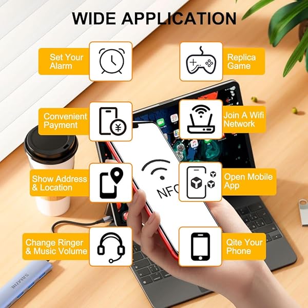 Yanzeo YANZEO 20 Pcs NTAG215 Chip NFC Round Cards RFID Tag Compatible with TagMo Amiibo 504 Bytes Memory Fully Programmable for NFC Devices - View 8 of 10