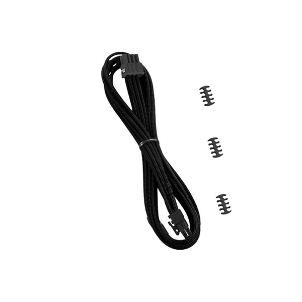 CableMod C-Series Classic ModMesh 8-pin PCI-e Cable for Corsair RM Black Label RMi RMX 60cm Black