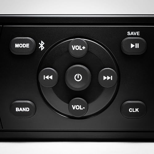 MB Quart MB Quart MDR2.0 160 Watt Marine Grade Digital Source Receiver Radio with Bluetooth USB AM FM Weather Band Single DIN - View 4 of 6