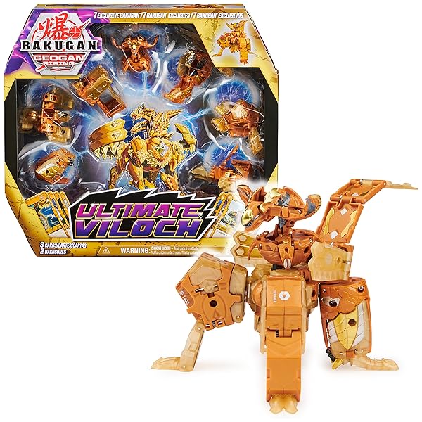 Bakugan Bakugan Ultimate Viloch 7-in-1 Exclusive Action Figure with BakuCores and Trading Cards for Kids Toys Boys Geogan Rising Collectible - View 2 of 8