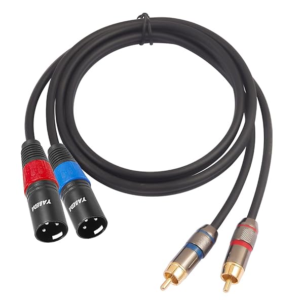 YABEDA YABEDA RCA to XLR Cable 3Feet Heavy Duty Dual RCA Male to Dual XLR Male HiFi Stereo Audio Connection Microphone Interconnect Cable - View 3 of 8