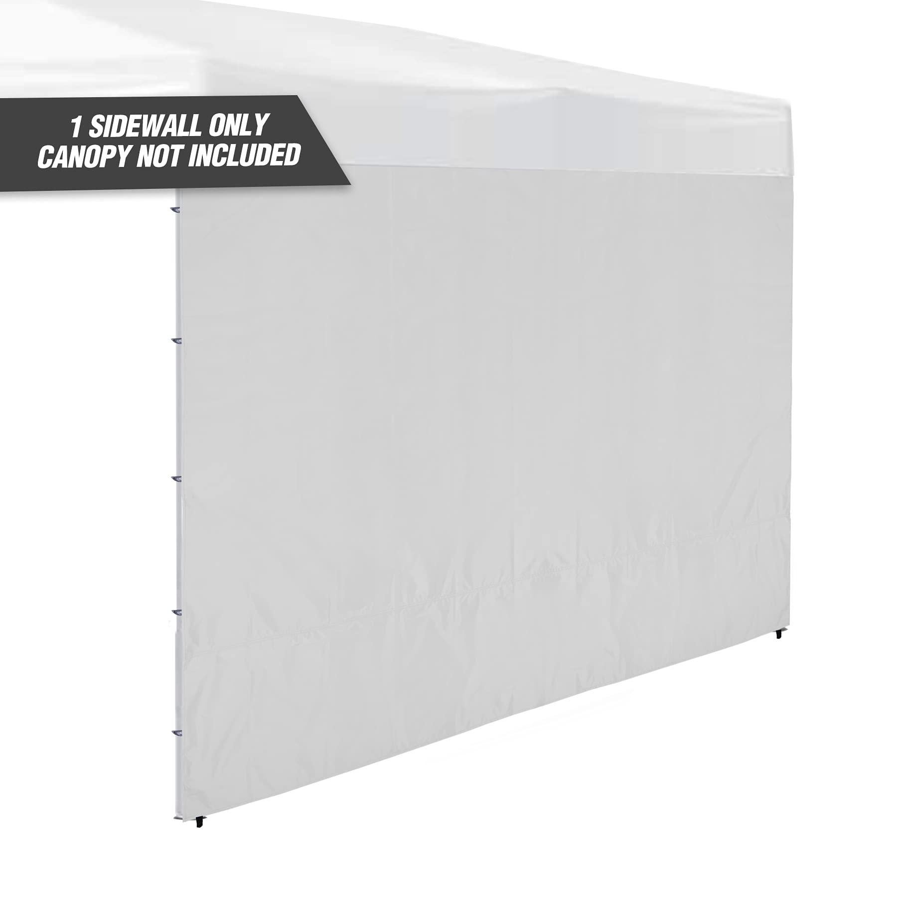 REDCAMP REDCAMP Instant Canopy Sidewall 10x10ft Pop Up Canopy Sunwall White Silver 1 Pack - View 9 of 9