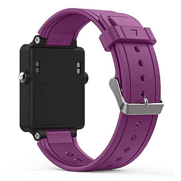 Meifox Meifox Purple Silicone Replacement Band for Garmin Vivoactive Watch Compatible Wristband - View 3 of 8