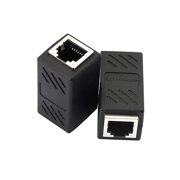 SinLoon SinLoon RJ11 Coupler Female to Female 6P6C Telephone Inline Extension Adapter for Landline and Fax Machine - View 8 of 8