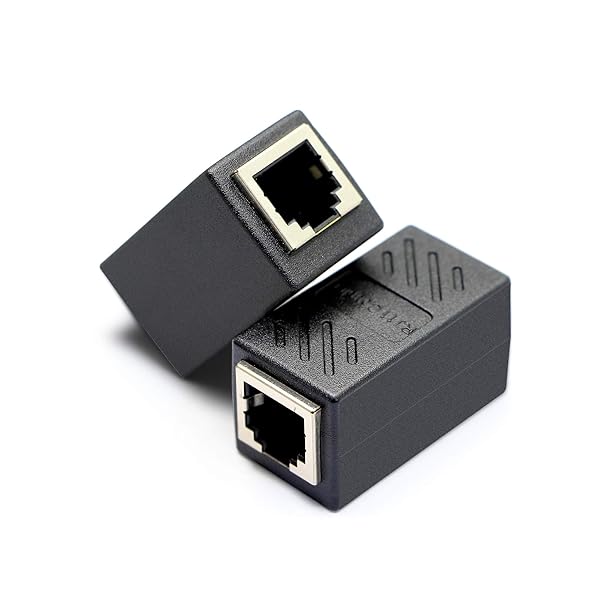 SinLoon RJ11 Coupler Female to Female 6P6C Telephone Inline Extension Adapter for Landline and Fax Machine