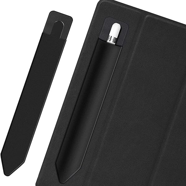 BoxWave BoxWave Stylus Pouch for Apple iPhone 12 Pro Max Portable Self-Adhesive Pen Holder Carrier Jet Black - View 6 of 8