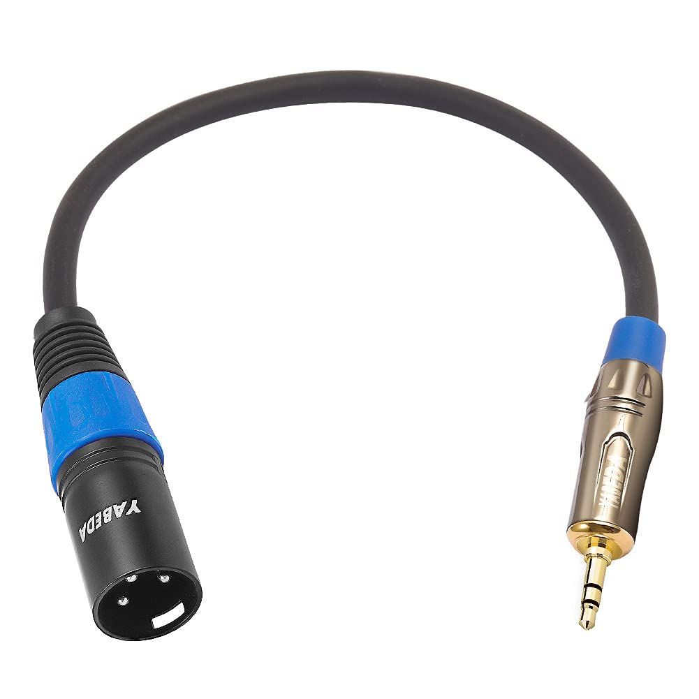 YABEDA Yabeda 1/8 to XLR Cable 3 Feet Unbalanced Mini Jack TRS Stereo Male to XLR Male Adapter - View 2 of 7