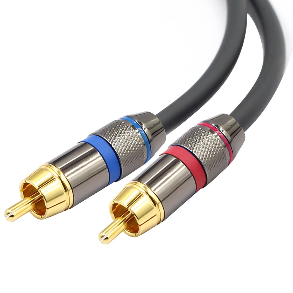 YABEDA Heavy Duty XLR to RCA Cable 3Feet Dual XLR Female to Dual RCA HiFi Stereo Audio Connection Microphone Interconnect Cable - View 3 of 7