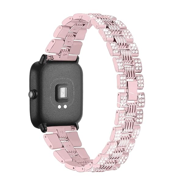 Chofit Chofit Bling Bands for Amazfit GTS GTS2 GTS 2 mini Women's Rhinestone Metal Bracelet Replacement Wristband for Bip Smartwatch - View 5 of 8
