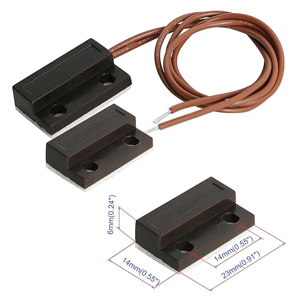 Aoje-Link RC-39 Wireless Magnetic Door Window Sensor Alarm for Home Security Access Control Black 2pcs - View 3 of 7