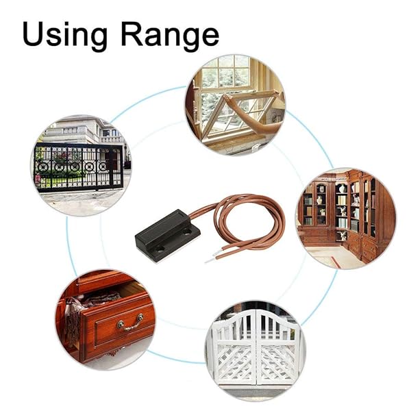 Aoje-Link RC-39 Wireless Magnetic Door Window Sensor Alarm for Home Security Access Control Black 2pcs - View 7 of 7