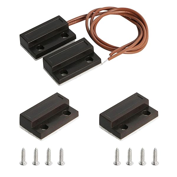 Aoje-Link RC-39 Wireless Magnetic Door Window Sensor Alarm for Home Security Access Control Black 2pcs