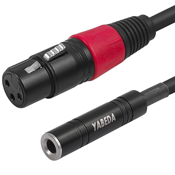YABEDA YABEDA XLR to 1/4 Audio Adapter Balanced Female Stereo Cable 1.6 Feet for High Quality Sound Connection - View 3 of 8