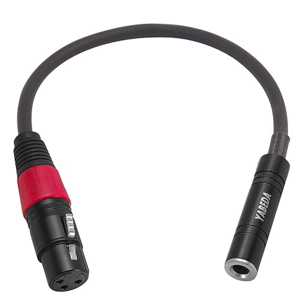 YABEDA YABEDA XLR to 1/4 Audio Adapter Balanced Female Stereo Cable 1.6 Feet for High Quality Sound Connection