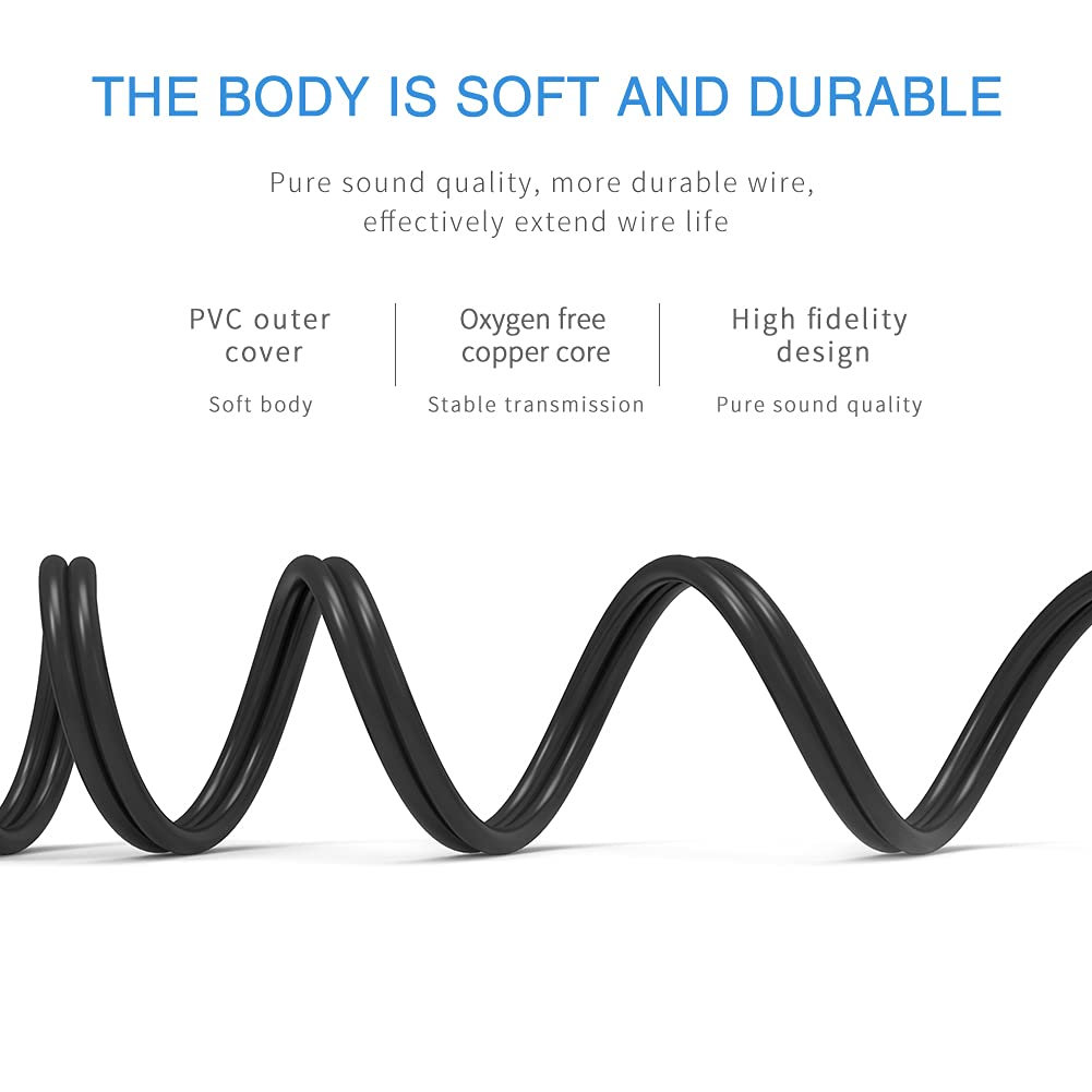 YABEDA YABEDA RCA Y Splitter Cable Gold Plated Dual RCA Female to Male Stereo Audio Adapter 1 Male to 2 Female 1.6feet 50cm - View 5 of 7