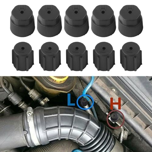 Aramox AC Charge Port Caps Valve Core 10Pcs Multi-Size 13mm 16mm Car AC Service Repair Refrigerant Charging Port Cover Auto Accessory - View 5 of 10