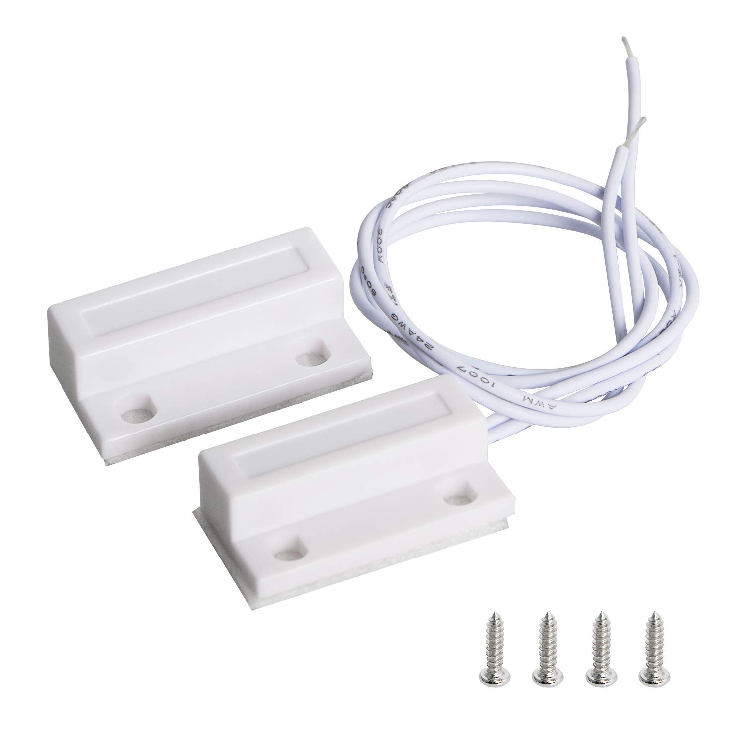 Aoje-Link RC-38A Wireless Magnetic Door Window Sensor Alarm for Home Security Access Control and Burglar Systems White 1pc