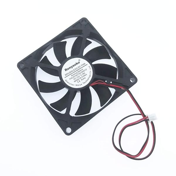 Ronyaoko Ronyaoko 8cm Brushless DC Cooling Fan 8015 12V 0.18A XH2.54-2Pin for Efficient Cooling Solutions - View 6 of 7