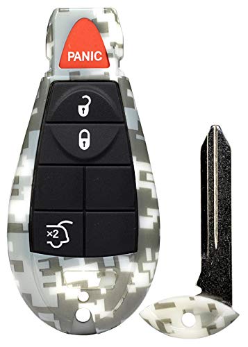 New Camouflage 4 Button Remote Start Key Fob IYZ-C01C for Commander and Grand Cherokee