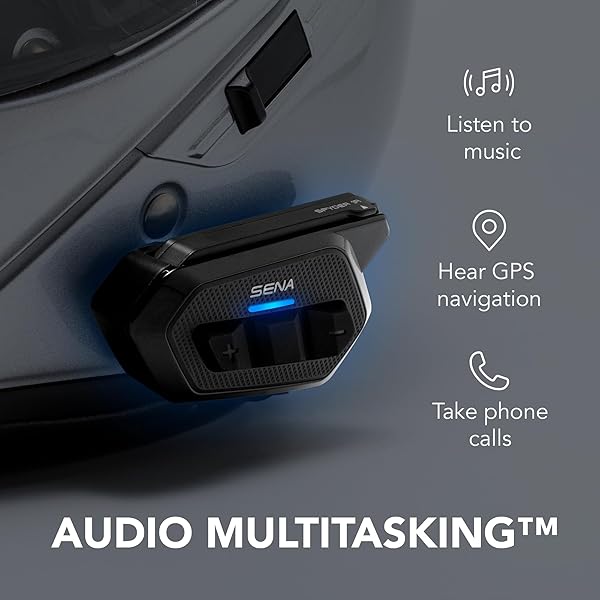 SENA Upgrade Your Ride: Sena Spider RT1 Low Profile Motorcycle Mesh Communication System in Black - View 5 of 6