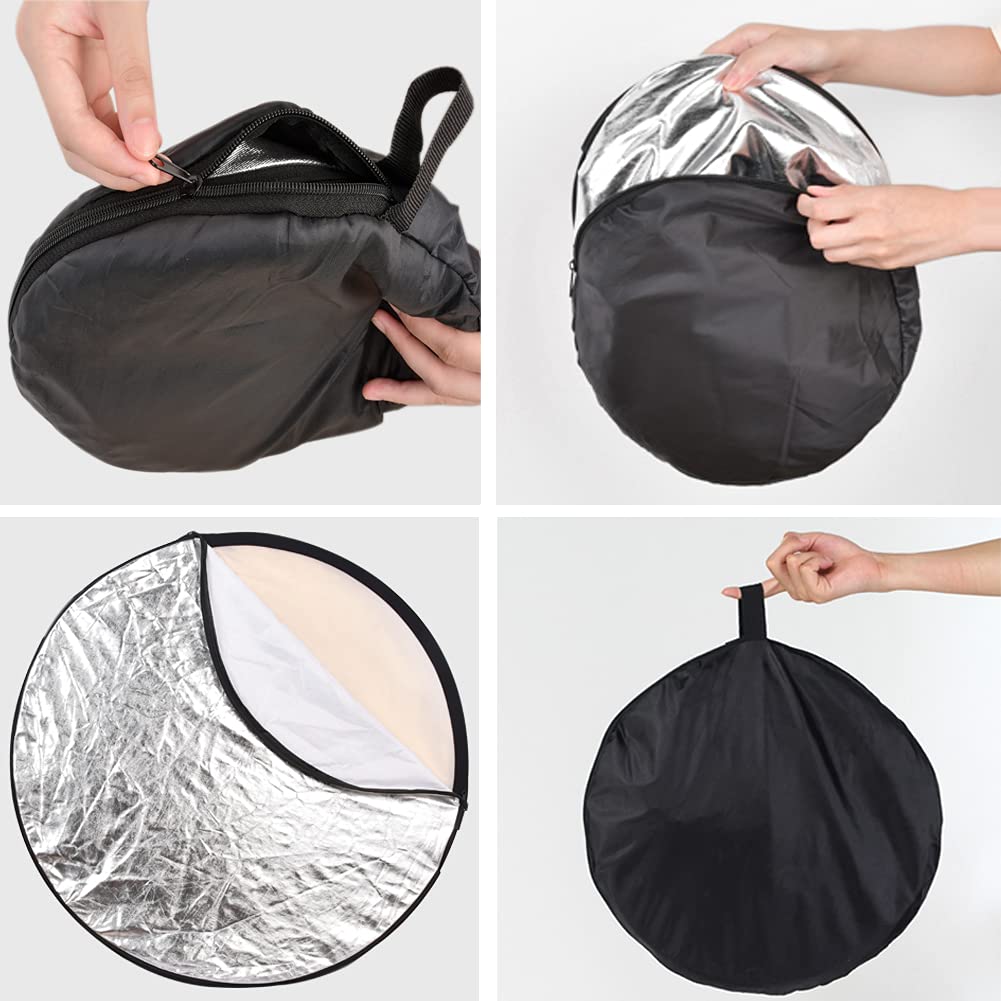 AQIRUI Aqirui 32inch 5 in 1 Collapsible Light Reflector Round Multi Disc for Photography Studio and Outdoor Lighting - View 5 of 7