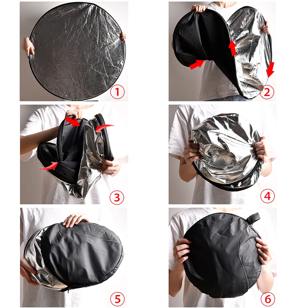 AQIRUI Aqirui 32inch 5 in 1 Collapsible Light Reflector Round Multi Disc for Photography Studio and Outdoor Lighting - View 7 of 7