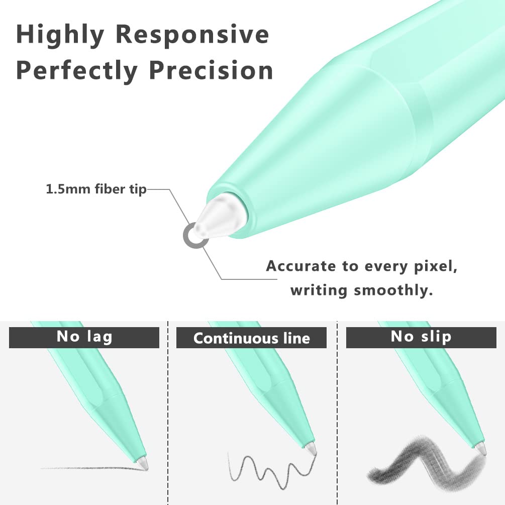 XIRON Stylus Pen for iPad 2018 to 2025 Fast Charging Palm Rejection Compatible with Apple iPad Pro Air Mini Models - View 4 of 7