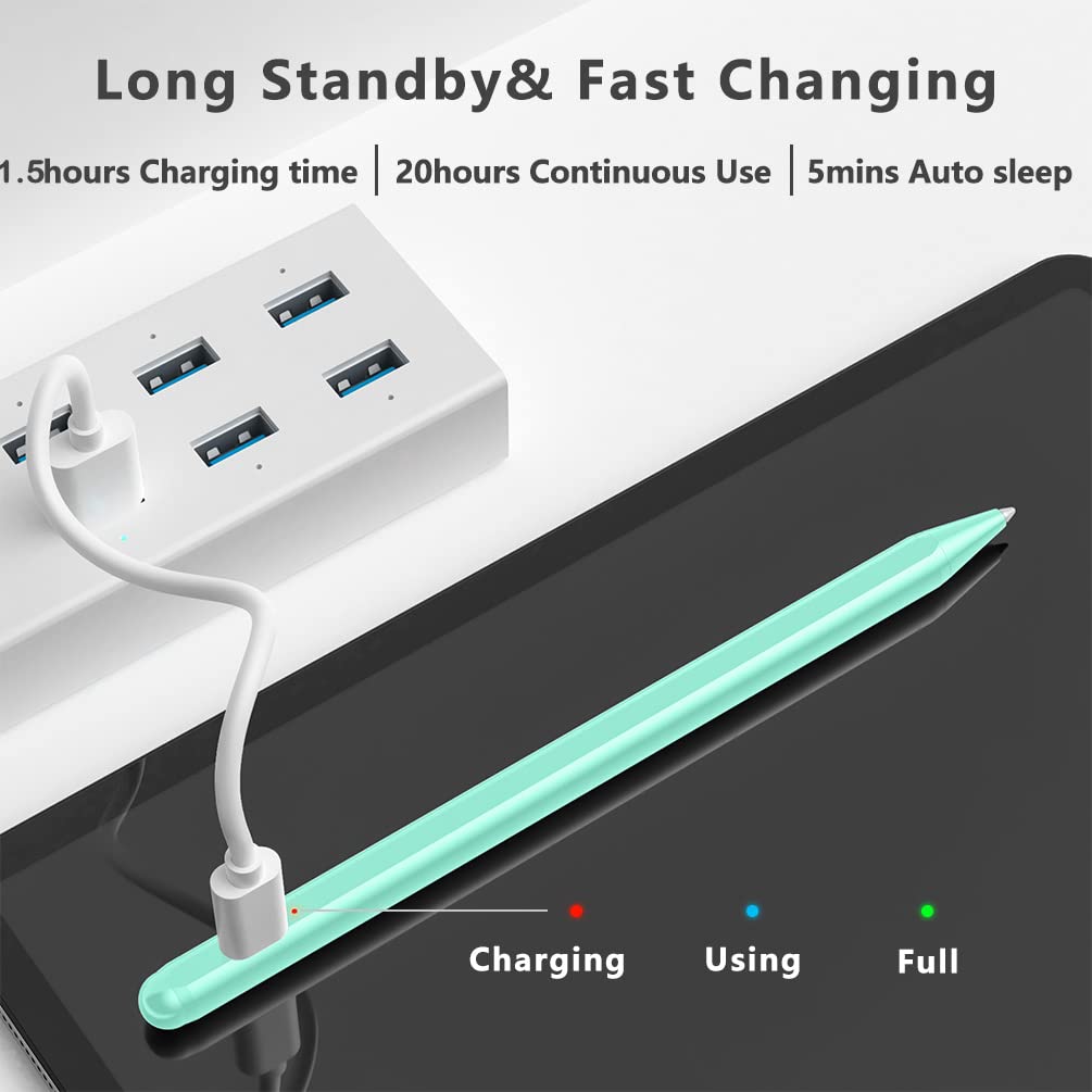 XIRON Stylus Pen for iPad 2018 to 2025 Fast Charging Palm Rejection Compatible with Apple iPad Pro Air Mini Models - View 6 of 7