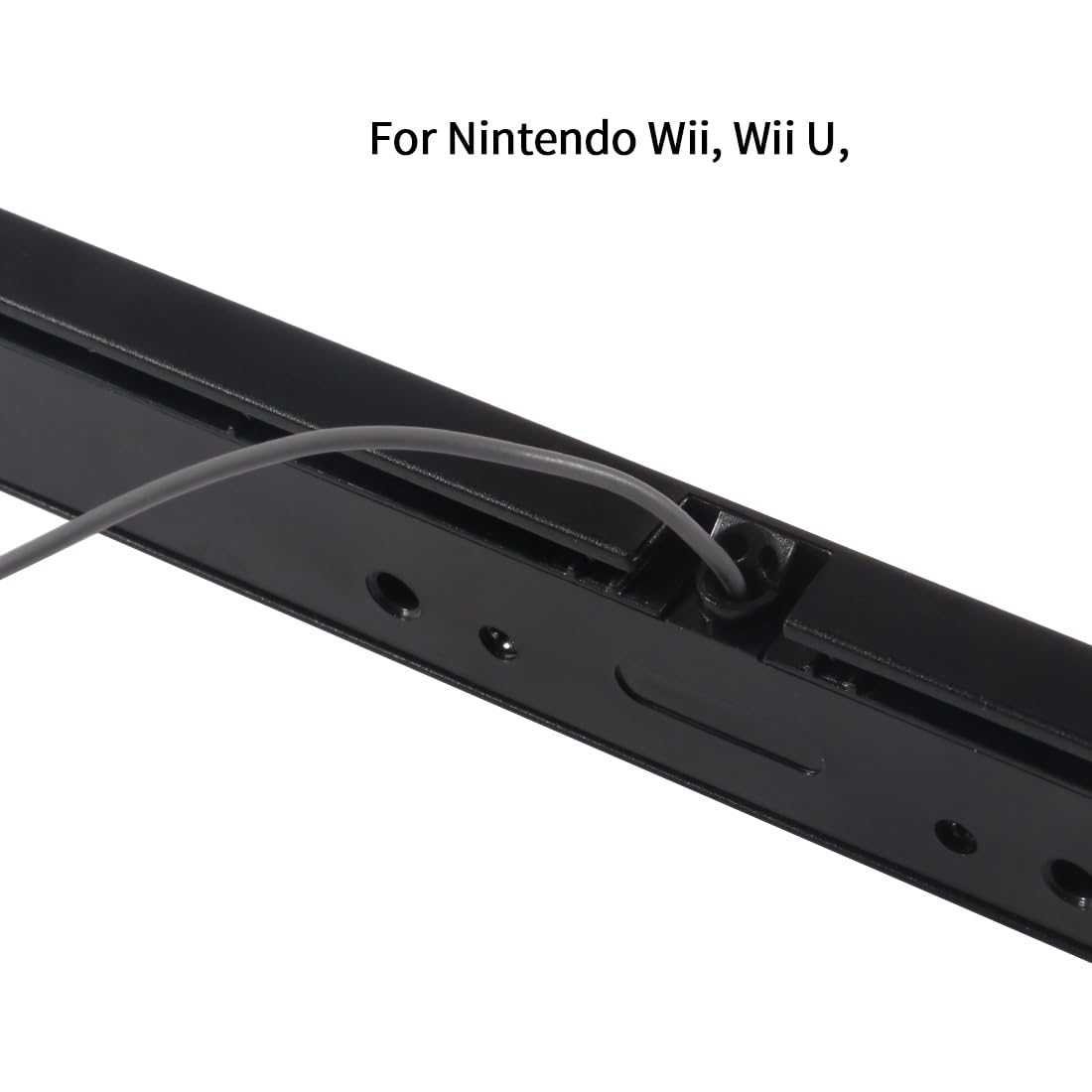Aokin USB Sensor Bar for Wii Replacement Wired Infrared Ray Sensor Bar for Nintendo Wii and Wii U with Stand Black - View 5 of 8