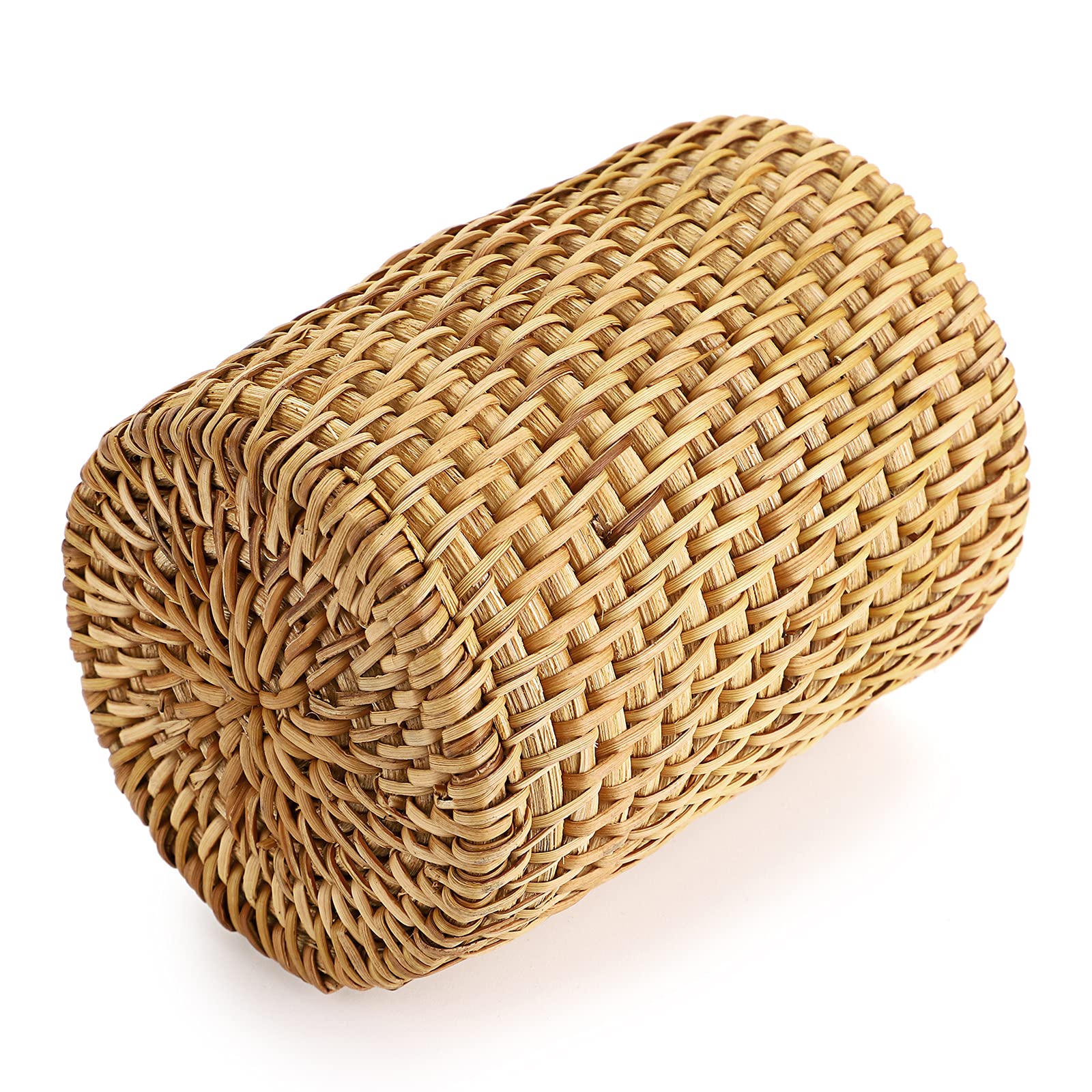 BTSKY Rattan Pen Cup Handmade Desk Pencil Holder Multi-Functional Woven Basket for Office and Home Desktop Organizer - View 2 of 7