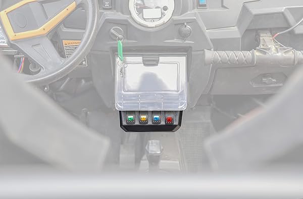 SAUTVS SAUTVS Switch Panel for Polaris RZR XP 1000 (2014-2018) - 4 Rocker Switches Under Dash Accessory - View 4 of 10